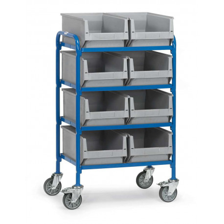 Servante pour 8 bacs plastiques Servante pour 8 bacs plastiques