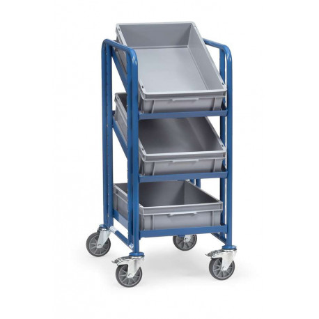 Servante pour bacs 3 étagères Servante pour bacs 3 étagères