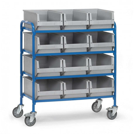 Servante pour 12 bacs plastiques Servante pour 12 bacs plastiques