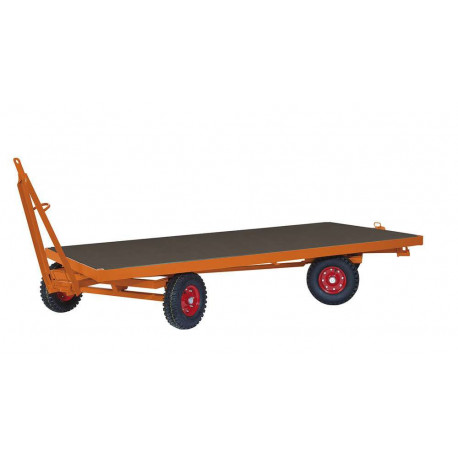 Remorque industrielle tractable avec 2 essieux directeurs Remorque industrielle tractable avec 2 essieux directeurs