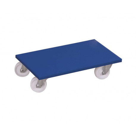 Plateau roulant avec roulettes pivotantes en plastique Plateau roulant avec roulettes pivotantes en plastique
