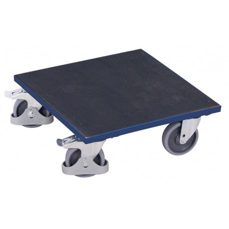 Plateau roulant pour caisses avec revêtement caoutchouc Plateau roulant pour caisses avec revêtement caoutchouc