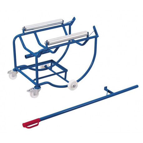 Basculeur de fûts avec 2 rouleaux en acier Basculeur de fûts avec 2 rouleaux en acier