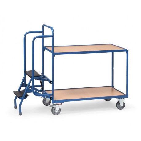 Chariot préparateur de commandes à 2 plateaux Chariot préparateur de commandes à 2 plateaux
