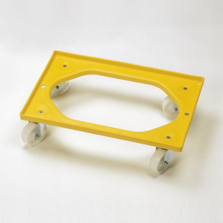 Plateau roulant porte-bac 600 x 400 mm - 150 kg Plateau roulant porte-bac 600 x 400 mm - 150 kg