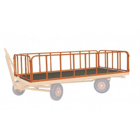 4 parois grillagés pour remorque industrielle tractable 4 parois grillagés pour remorque industrielle tractable