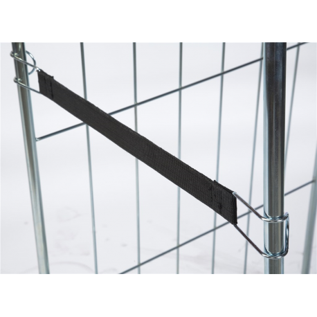 Sangle de sécurité noire pour roll conteneur Kongamek Sangle de sécurité noire pour roll conteneur Kongamek