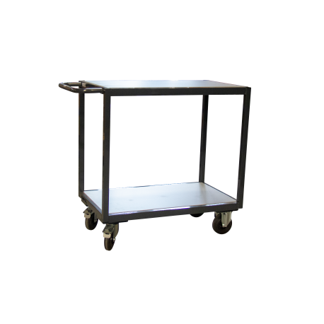 Servante FIMM 200 kg 2 plateaux 850x500 mm mélaminé gris Servante FIMM 200 kg 2 plateaux 850x500 mm mélaminé gris
