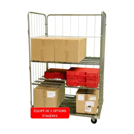 Roll FIMM conteneur 3 ridelles 1200 x 800 x 1800 mm CU 400 kg Roll FIMM conteneur 3 ridelles 1200 x 800 x 1800 mm CU 400 kg