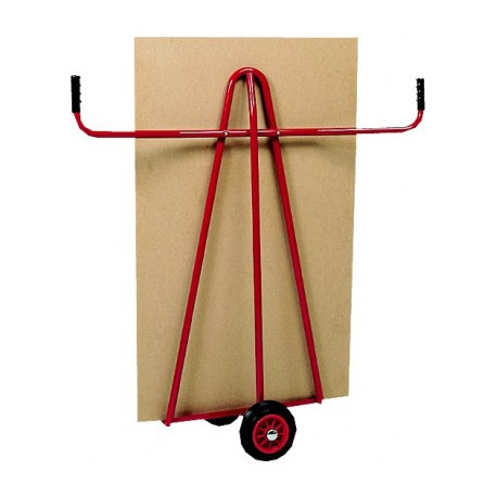 Chariot FIMM porte-panneaux 300 kg poignée fixe roues caoutchouc Chariot FIMM porte-panneaux 300 kg poignée fixe roues caoutchouc