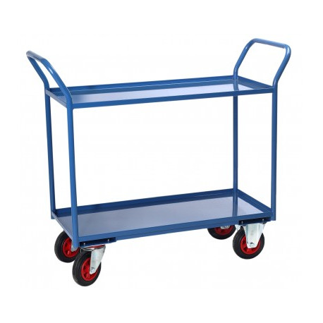 Servante FIMM 400kg 2 plateaux tôle 935x435 mm Servante FIMM 400kg 2 plateaux tôle 935x435 mm