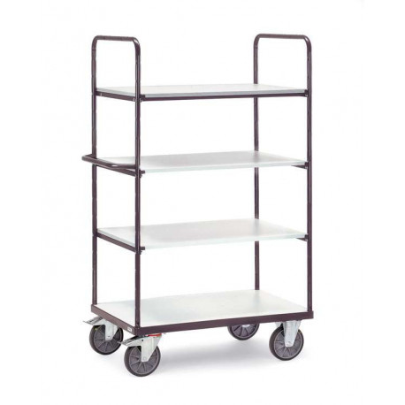 Chariot ESD haut à 4 plateaux Chariot ESD haut à 4 plateaux