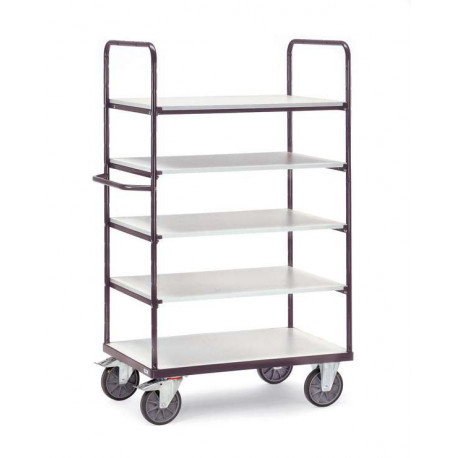 Chariot ESD haut à 5 plateaux Chariot ESD haut à 5 plateaux