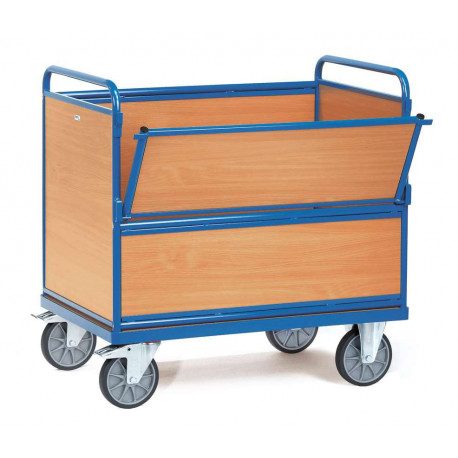 Chariot caisse en bois sans toit Chariot caisse en bois sans toit