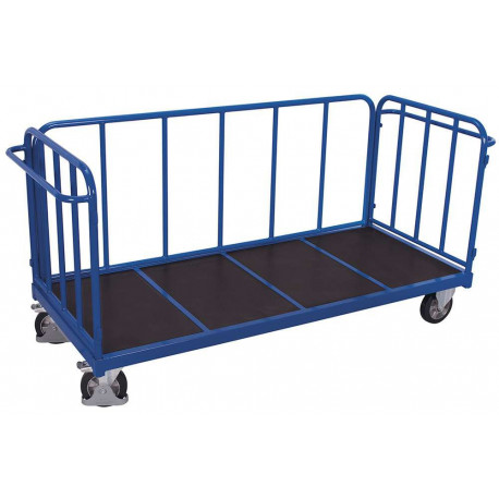 Chariot avec 3 parois tubulaires Chariot avec 3 parois tubulaires