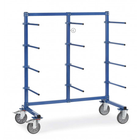 Barre verticale du milieu pour chariots avec barres de portée Barre verticale du milieu pour chariots avec barres de portée