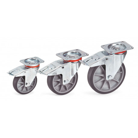 Roue pivotante frein Roue pivotante frein
