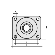 Schéma d'une platine de fixation